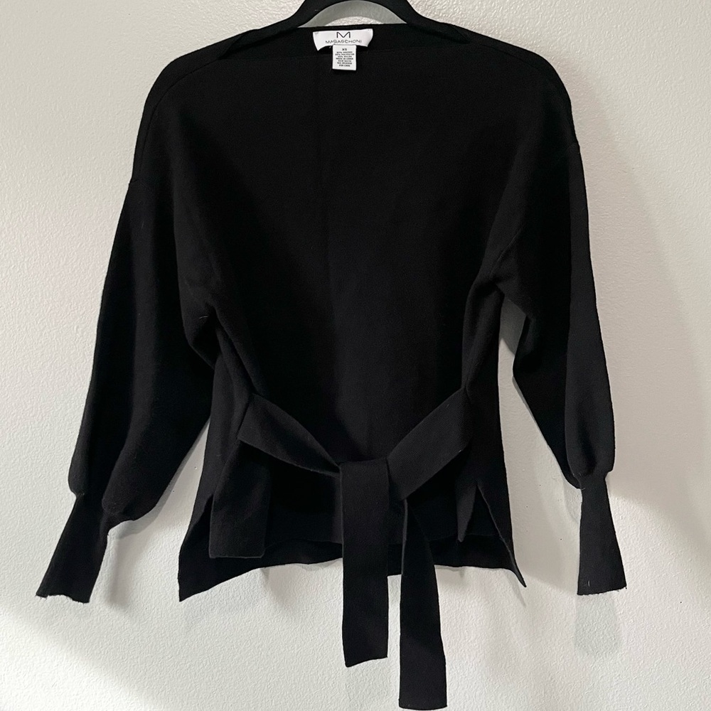 MAGASCHONI- Black Soft Knit Sweater Size XS
